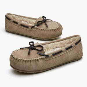 Faux Comfort Cozy Moccasin Slipper Shoe